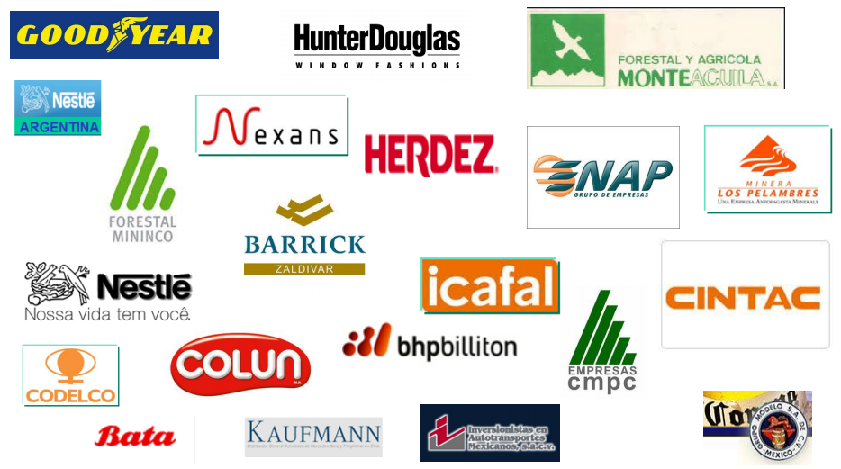 Logos de clientes del sector Manufactura e industria